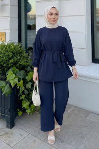 Bel Lastik Detaylı İkili Takım görsel 2